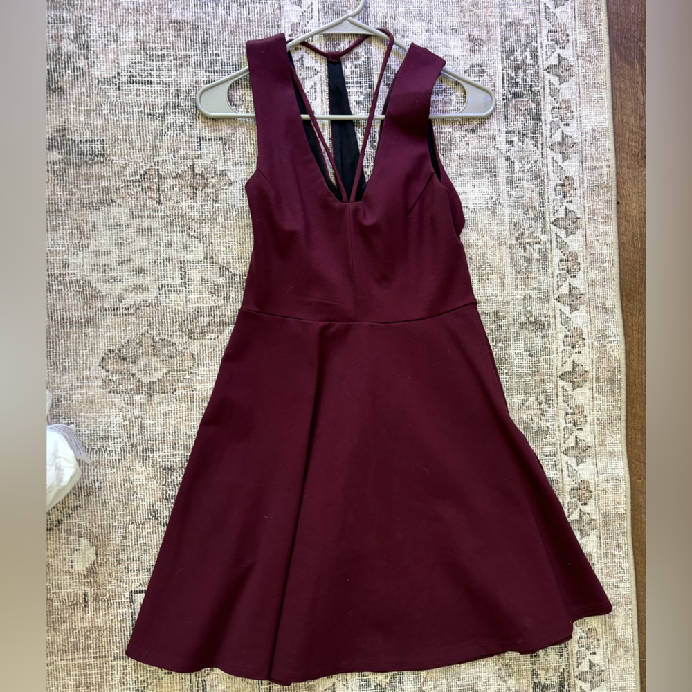 MINKPINK Maroon Mini Dress